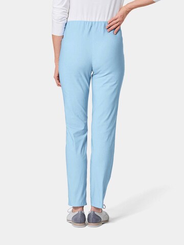 Coupe slim Pantalon 'Louisa' Goldner en bleu