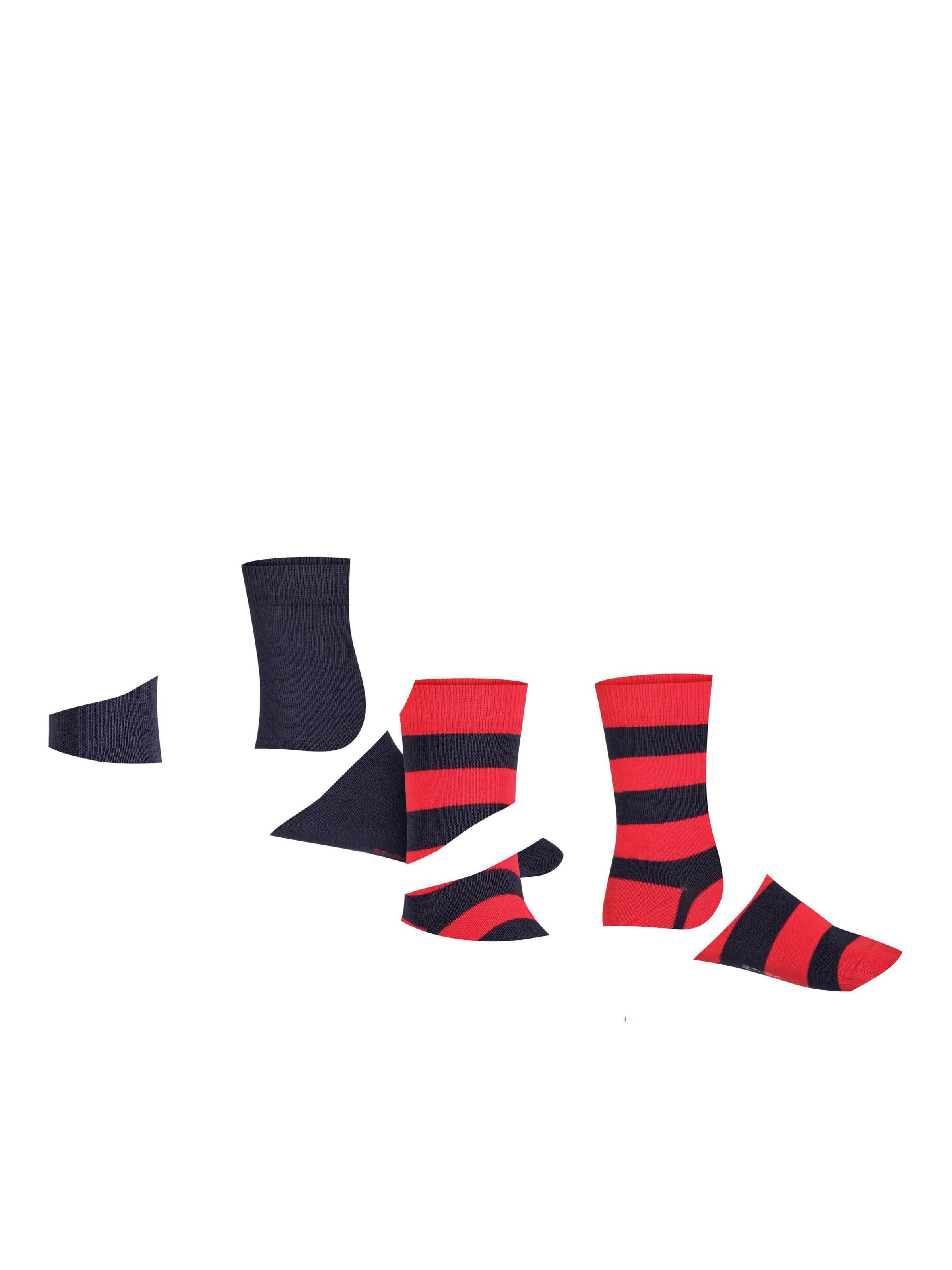 FALKE Sokken 'Happy Stripe 2-Pack' in Blauw