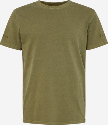 T-Shirt G-Star RAW en vert : devant