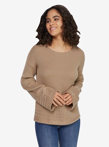 Linea Tesini by heine Sweater in Beige: front