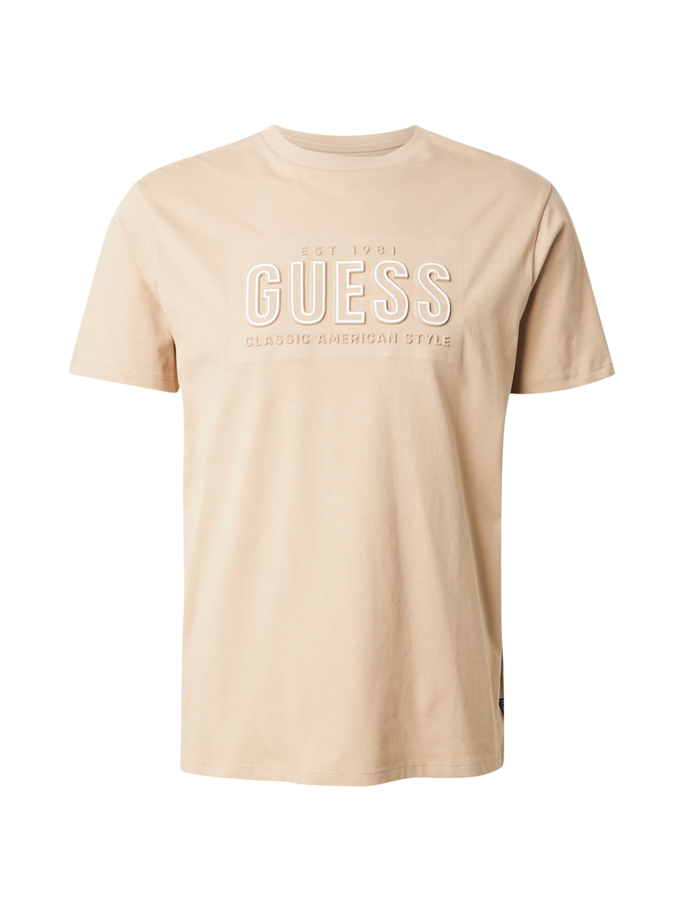 GUESS - Camisa em bege: frente