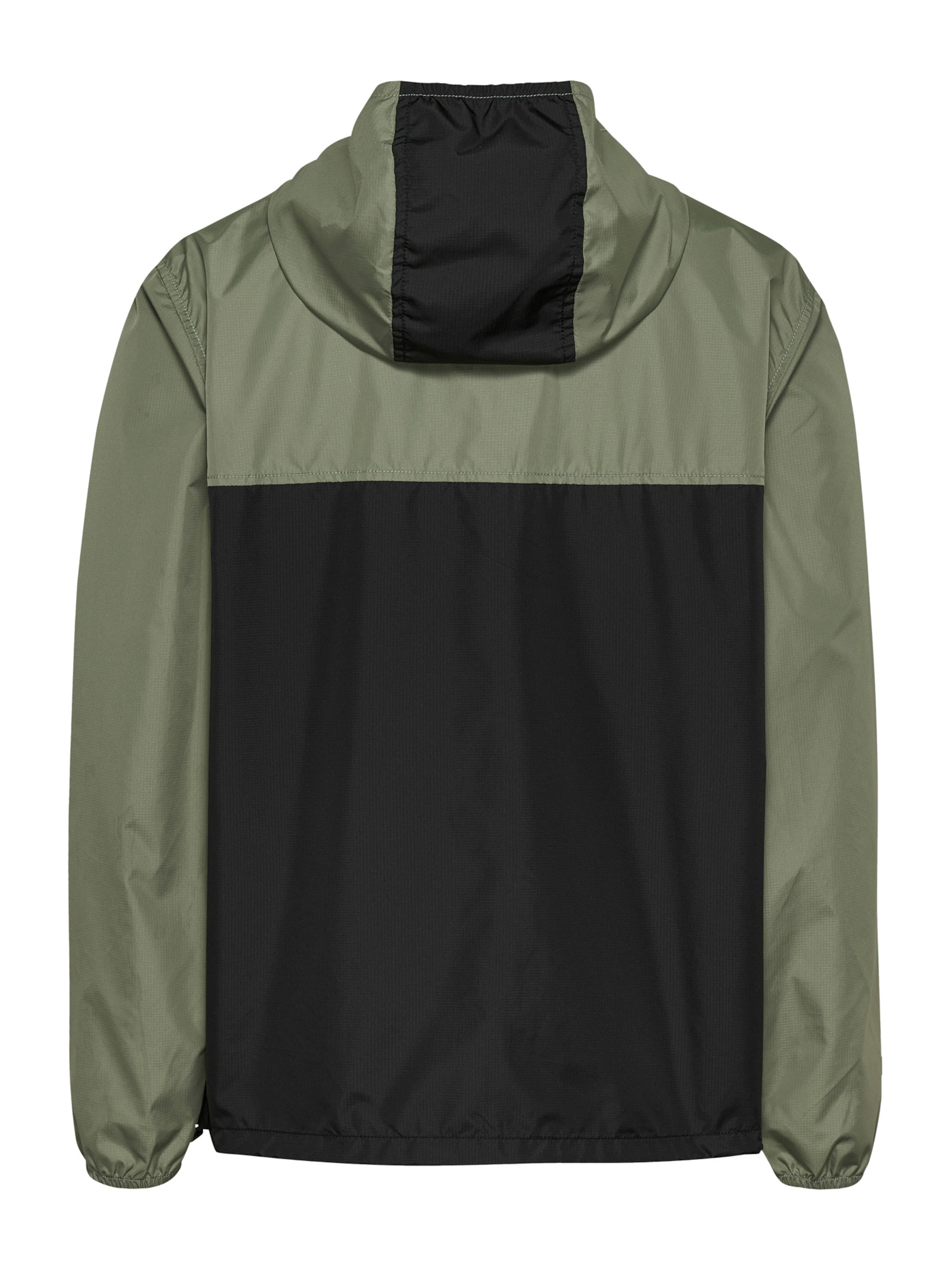Tommy Jeans Between-Season Jacket 'CHICAGO' in Green: back