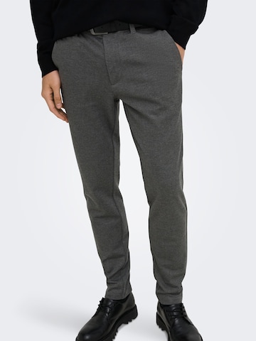 Only & Sons Slim fit Chino trousers 'ONSMark' in Grey