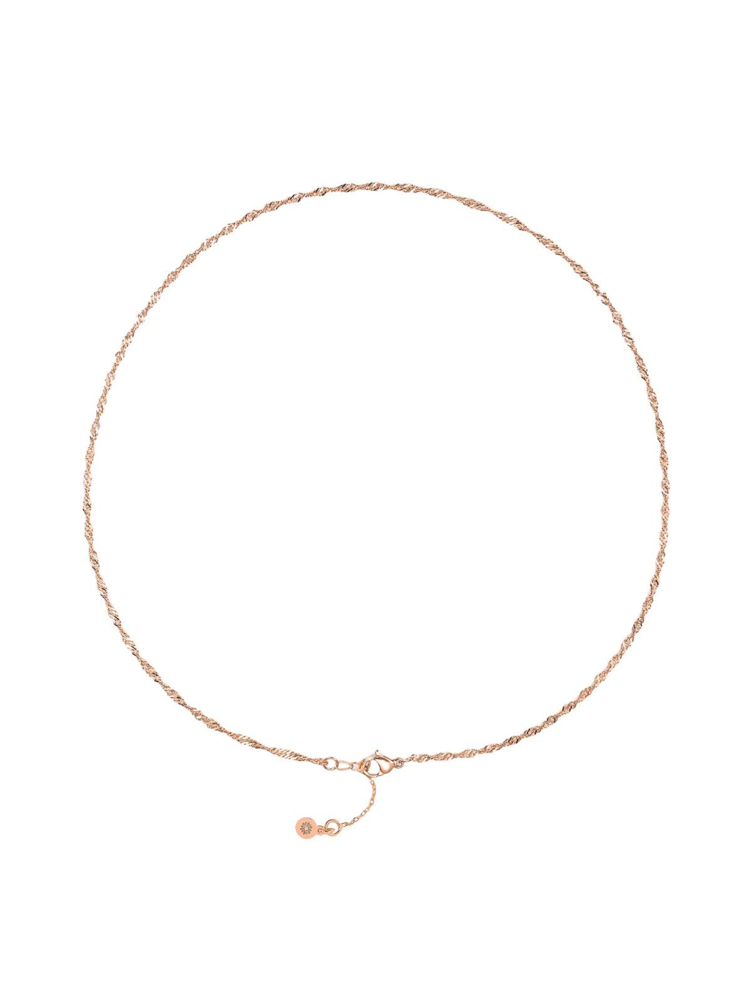 Einzelstück Kette 'Singapur'‌‌‌ in rosegold, Produktansicht