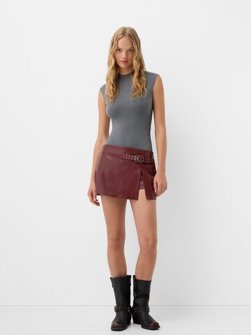 Jupe Bershka en rouge