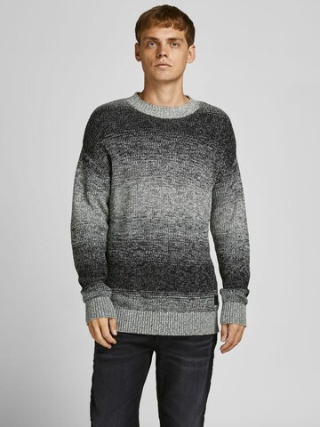 JACK & JONES Sweater 'Morgan' in Grey: front