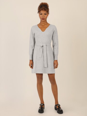 APART Knitted dress in Grey