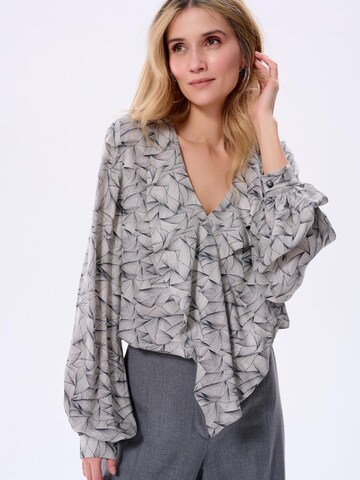 Blue Shadow Blouse in Black: front