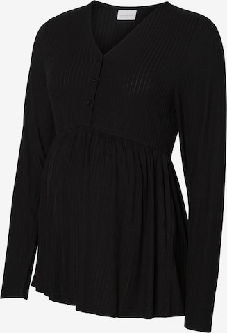 T-shirt MAMALICIOUS en noir : devant