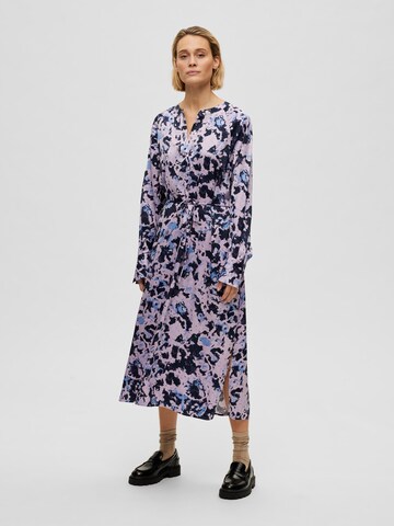 SELECTED FEMME - Vestido camisero 'Aronia' en lila: frente
