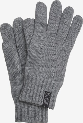QS Prstové rukavice – šedá: přední strana