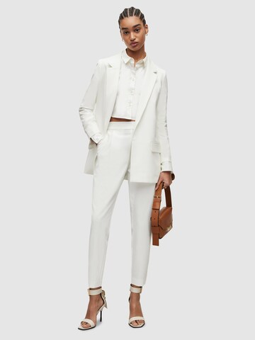 AllSaints Regular Pleat-front trousers 'ALEIDA' in White: front