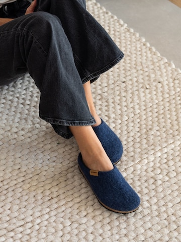 Stegmann Clogs 'Filzclogs Stegmann 208' in Blue: front