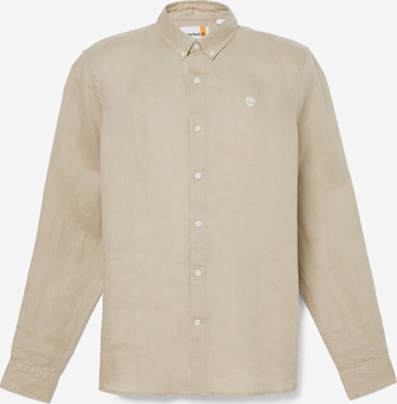 TIMBERLAND Regular fit Button Up Shirt 'Mill Brook' in Brown: front