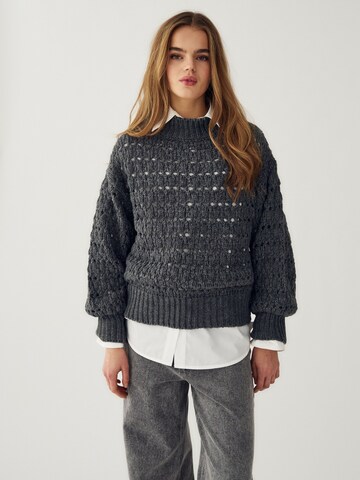 Pull-over ' Loranne ' Noella en gris : devant