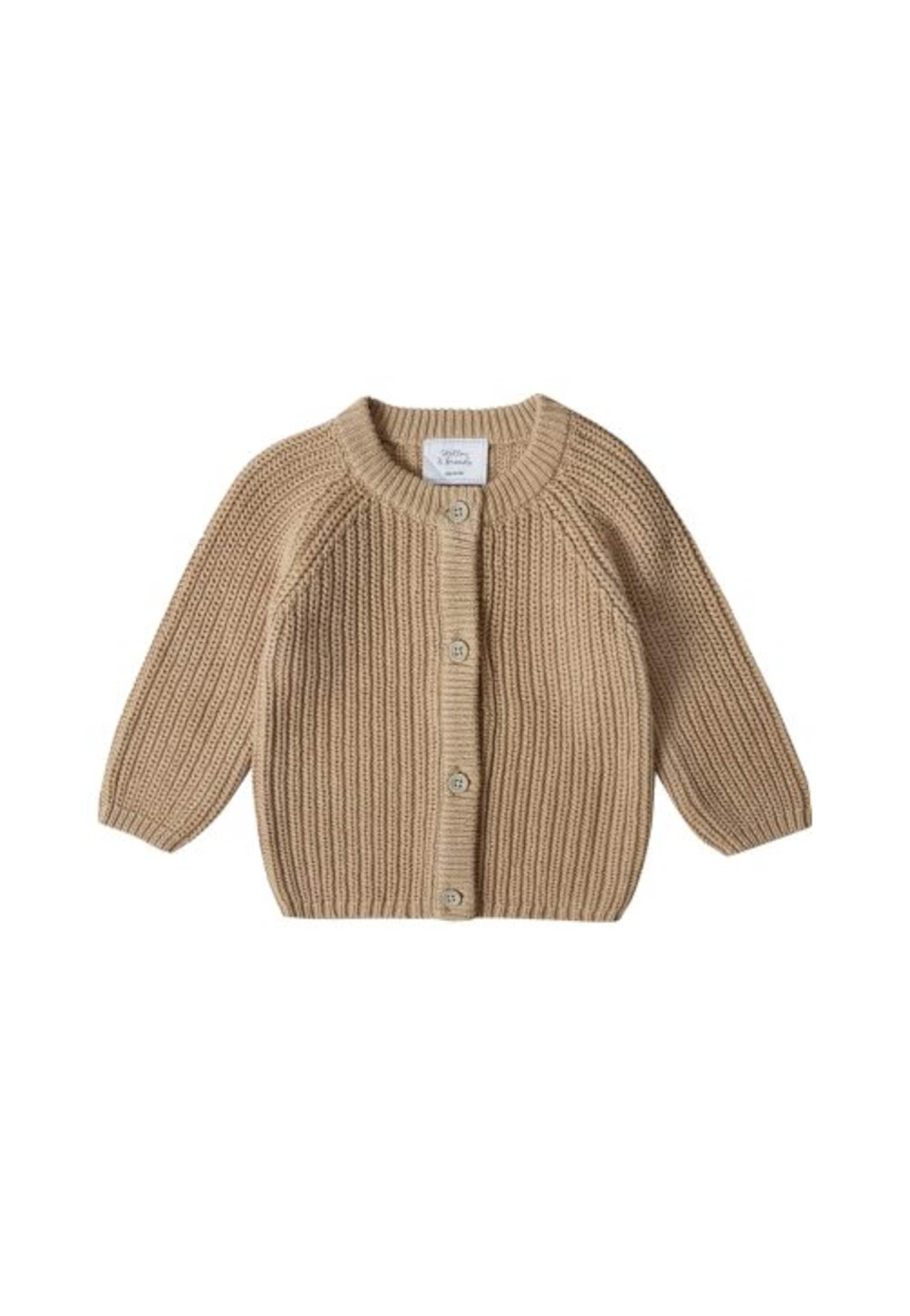 Stellou & Friends Gebreid vest in de kleur Beige, Productweergave