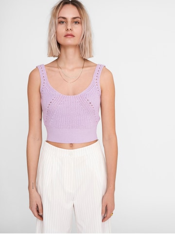 Noisy may Knitted top 'Alonso' in Purple