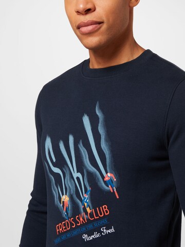 Sweat-shirt A Fish named Fred en bleu