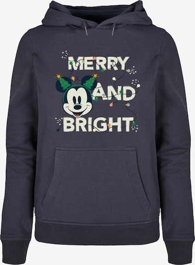 ABSOLUTE CULT Sweatshirt 'Mickey Mouse - Merry And Bright' in marine / goldgelb / smaragd / offwhite, Produktansicht