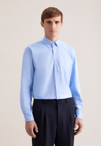 SEIDENSTICKER Regular fit Business Shirt in Blue: front