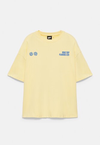 Pull&Bear Póló 'STWD' - sárga: elől