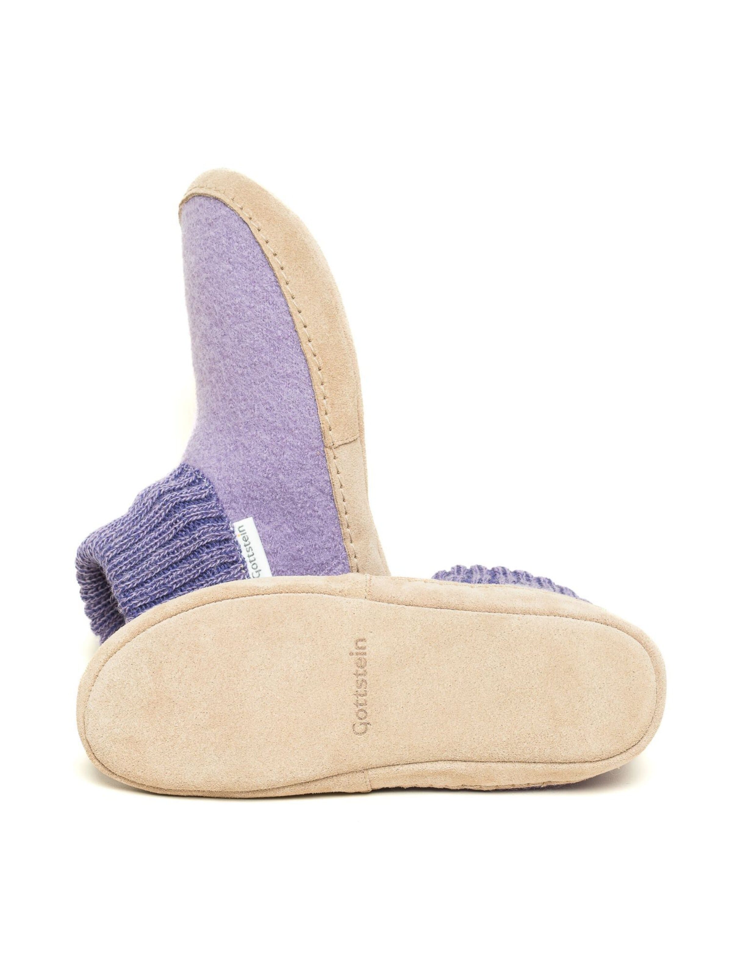 Gottstein Slippers 'Hüttenschuhe Dakota' in Purple