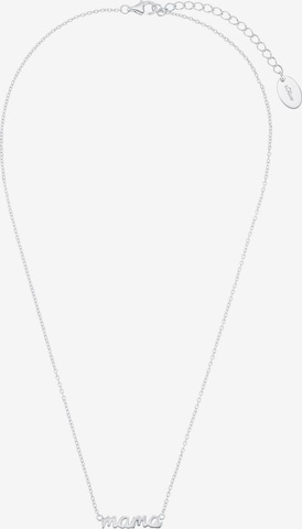 s.Oliver Necklace 'Mama' in Silver: front
