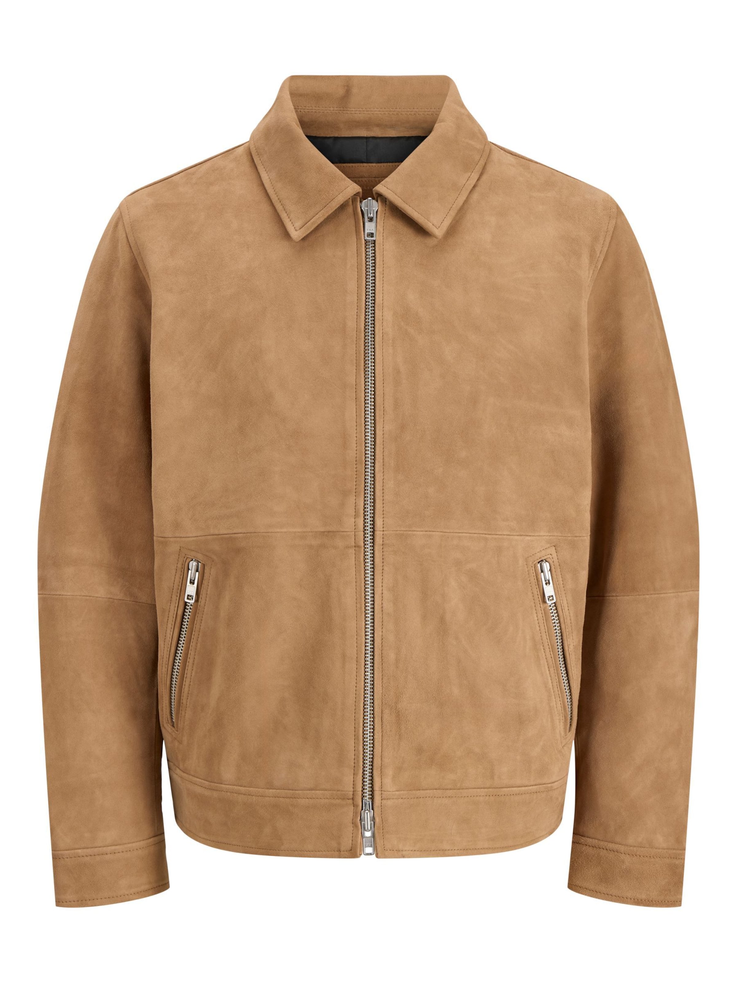 JACK & JONES - Chaqueta de entretiempo en marrón: frente