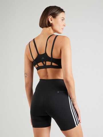 ADIDAS PERFORMANCE Bralette Sports Bra 'ALL ME LUXE LS' in Black