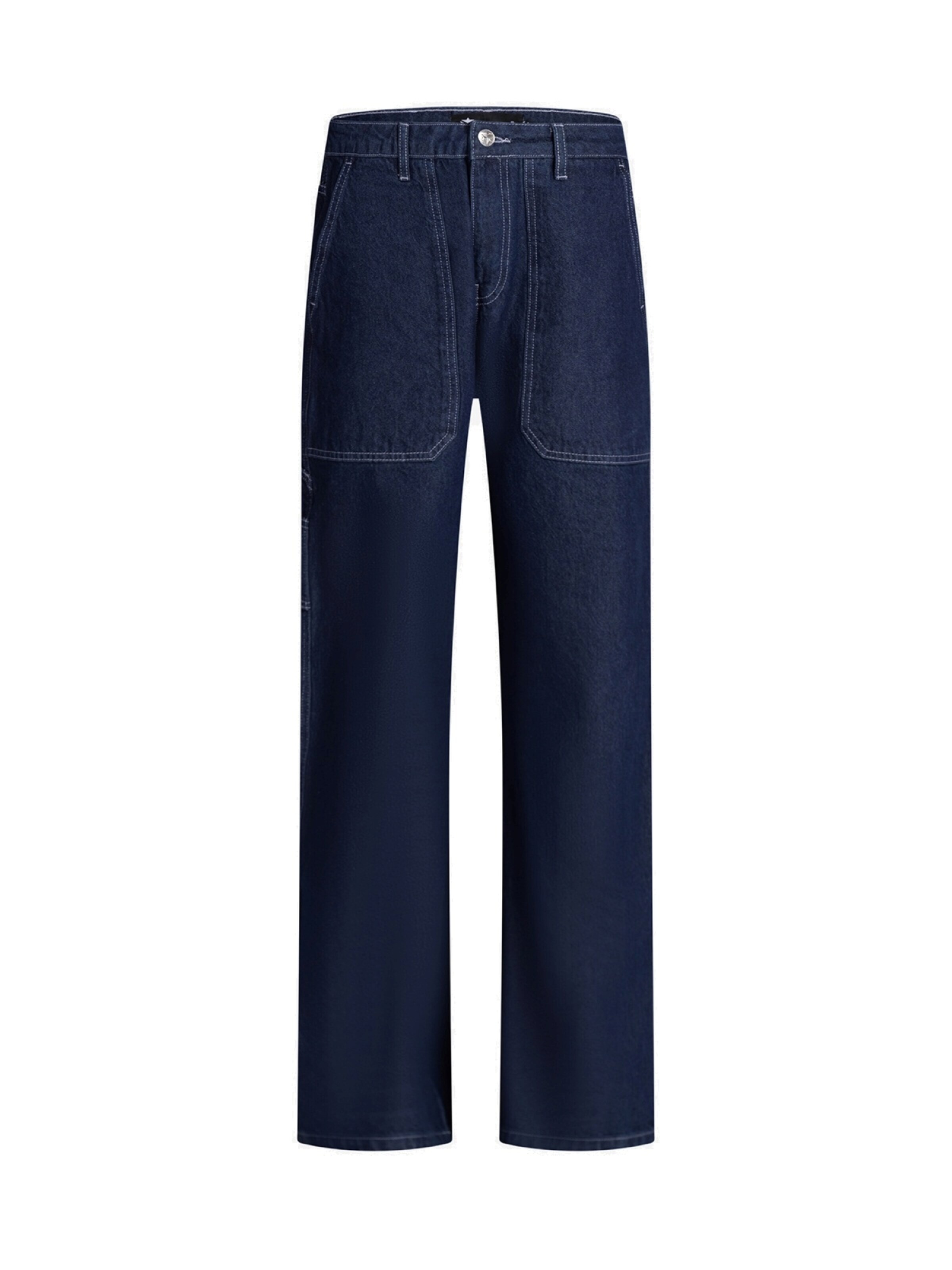 YVZ Denim Baggy Jeans 'Neptune' in Blue: front