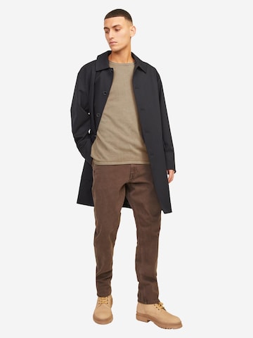 JACK & JONES Regular fit Pulóver 'JJLeo' - barna