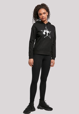 F4NT4STIC Sweatshirt 'Sylvester Mono Star -WHT and LOONEY TUNES' in Black