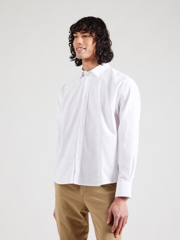 Only & Sons Comfort Fit Hemd 'ONSALVARO' in Weiß: Vorderseite