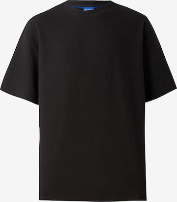 T-Shirt 'Nuwaffle' HUGO en noir : devant