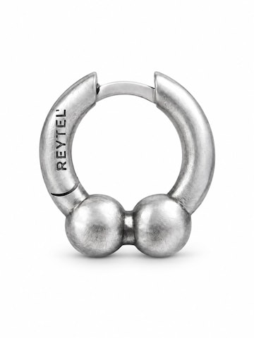 REYTEL Ohrring 'DUO'‌‌ in Silber: Vorderseite