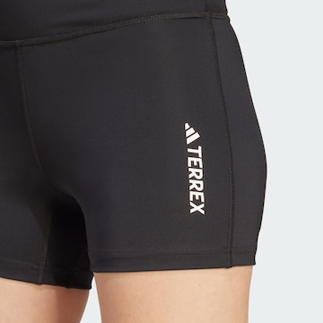 ADIDAS TERREX Skinny Workout Pants 'Multi' in Black