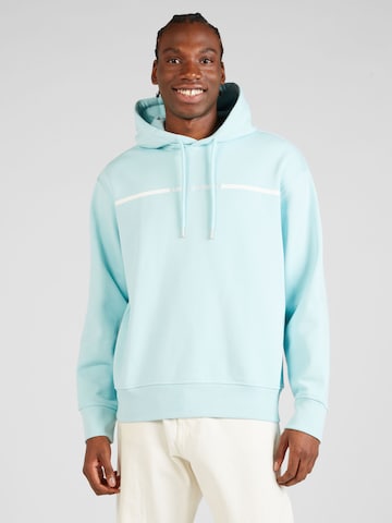 ARMANI EXCHANGE Sweatshirt in Blue: front