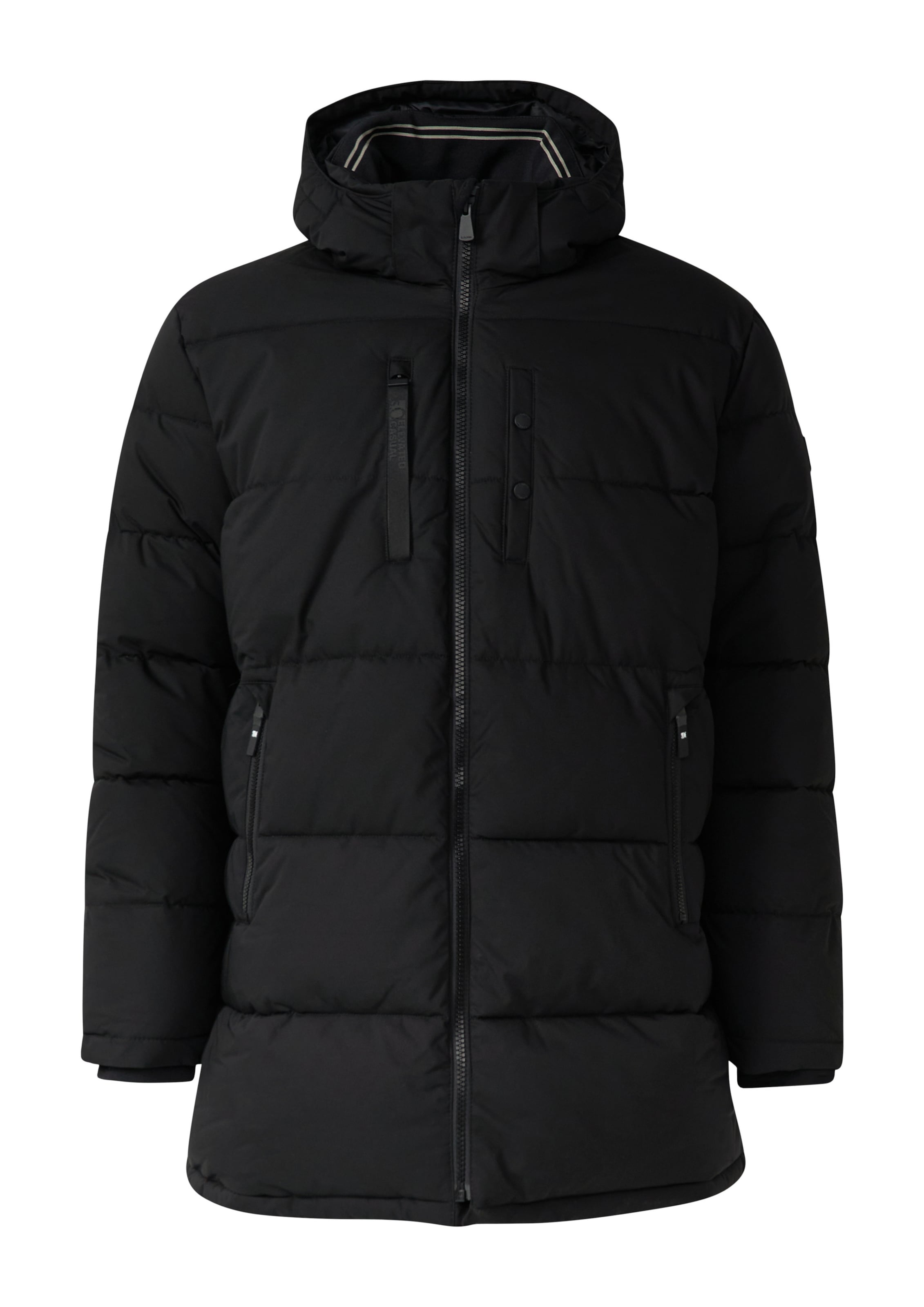 s.Oliver Red Label Plus Winterjacke in Schwarz: Vorderseite