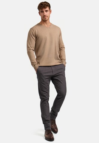 INDICODE JEANS Regular Chino 'Asher' in Grijs