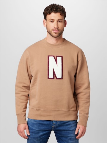 NORSE PROJECTS - Sweatshirt 'Arne' em bege: frente