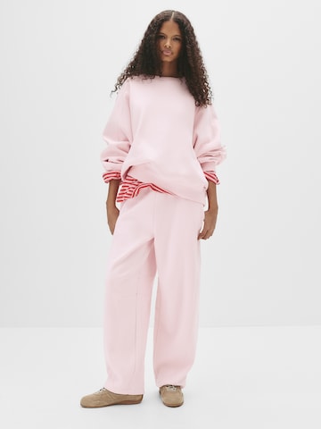 Pull&Bear Mikina - Ružová: predná strana
