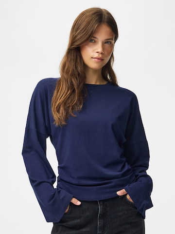 PIECES Shirt in Blue: front