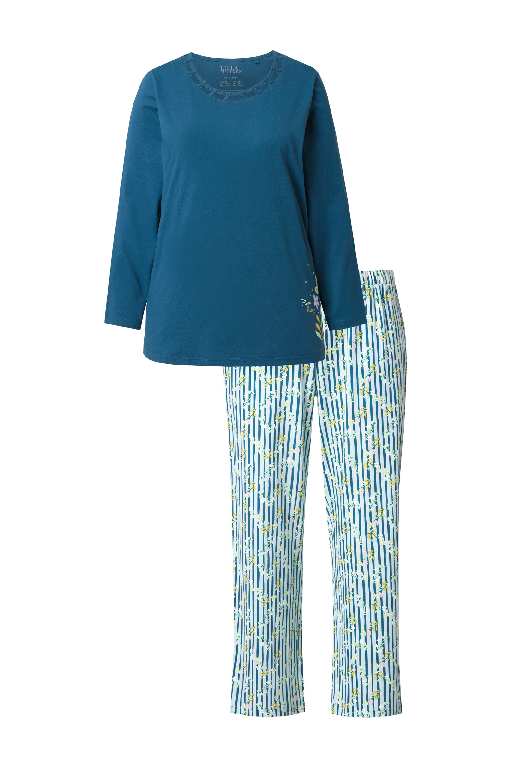 Ulla Popken Pyjama in Gemengde kleuren: voorkant