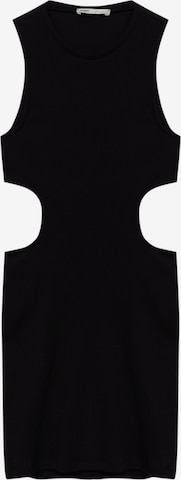 Pull&Bear Šaty – černá: přední strana