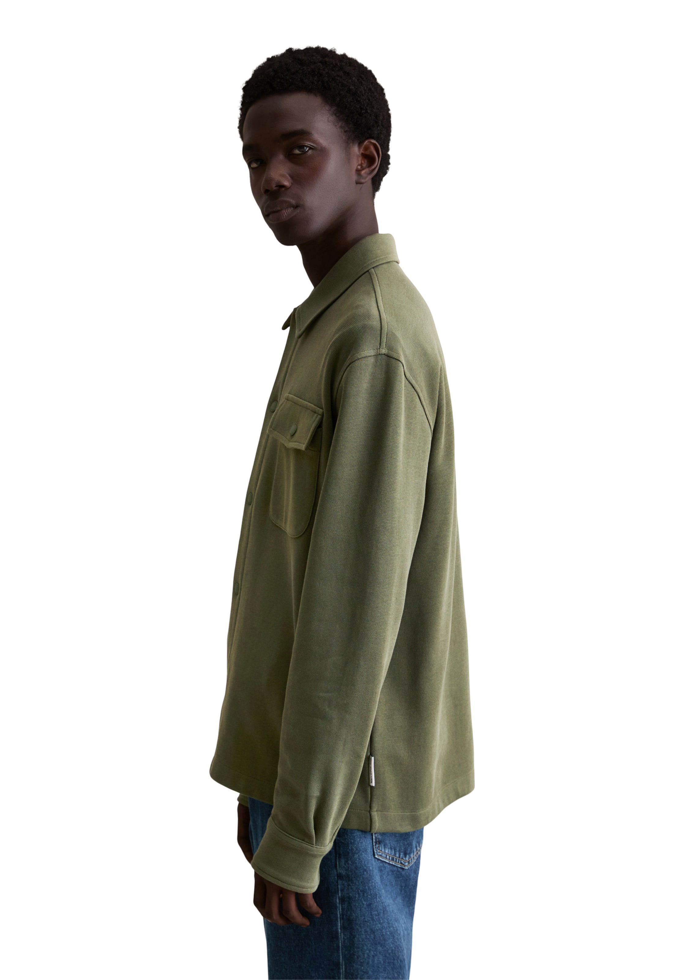 Marc O'Polo DENIM Sweatvest in Groen