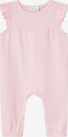 Barboteuse / body NAME IT en rose : devant