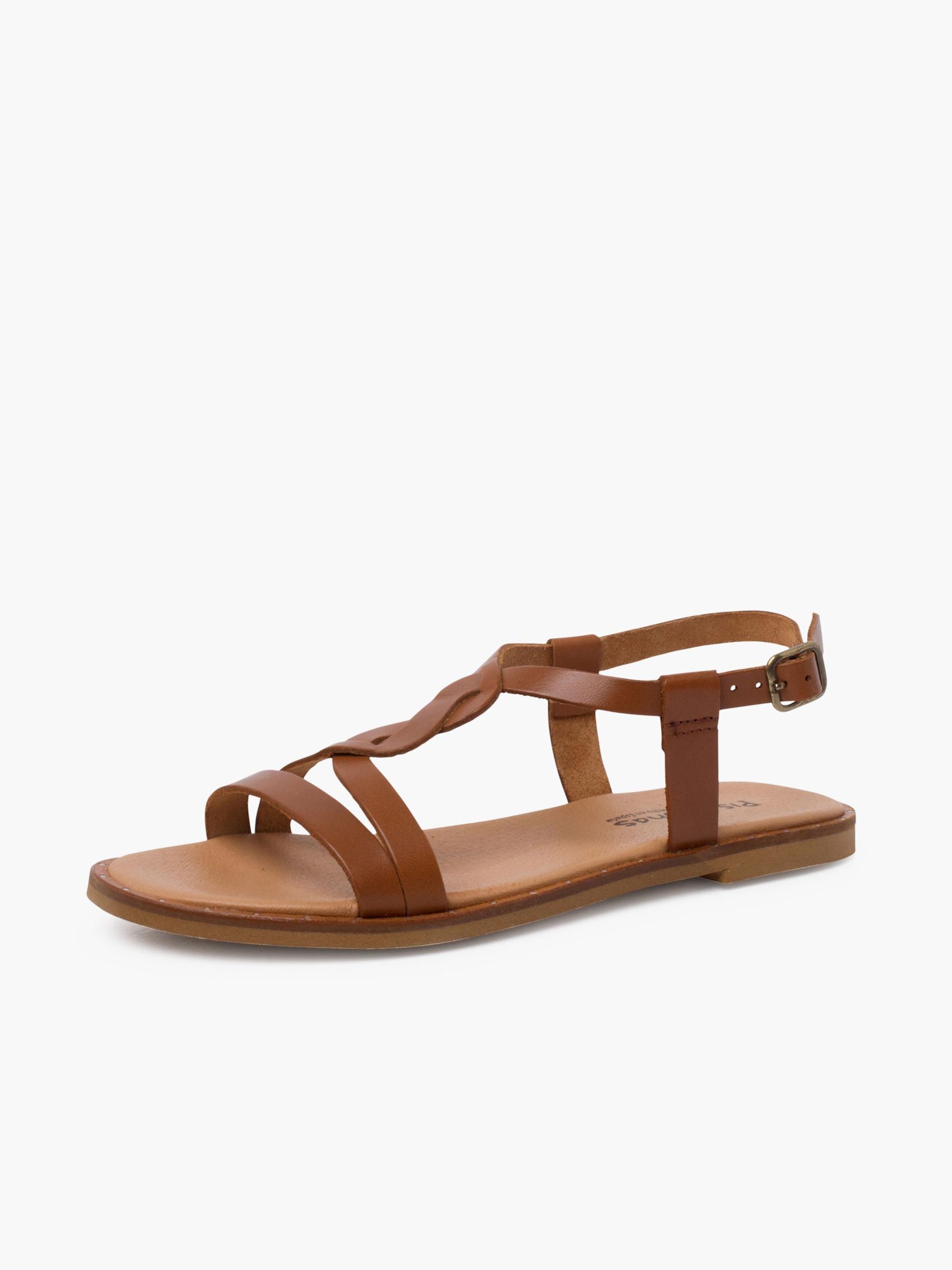 Pisamonas - Sandalias en marrón: frente