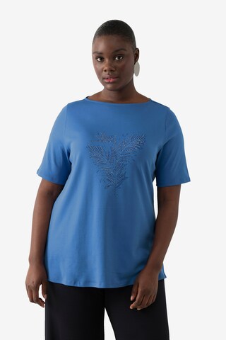 Ulla Popken Shirt in Blauw: voorkant