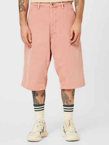 G-Star RAW - Loosefit Calças de ganga 'Bam' em rosa: frente