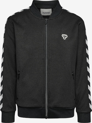 Hummel Zip-Up Hoodie 'Archive' in Black: front